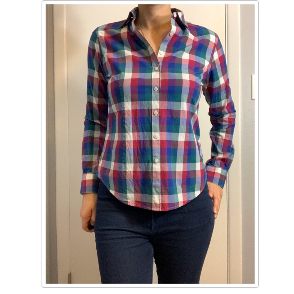 Classic Fit Non Iron Plaid Brook Brothers Oxford